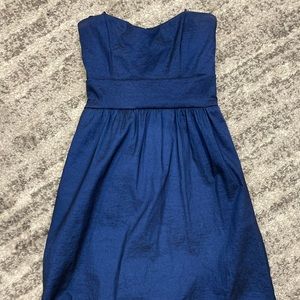 Aqua metallic blue cocktail dress
